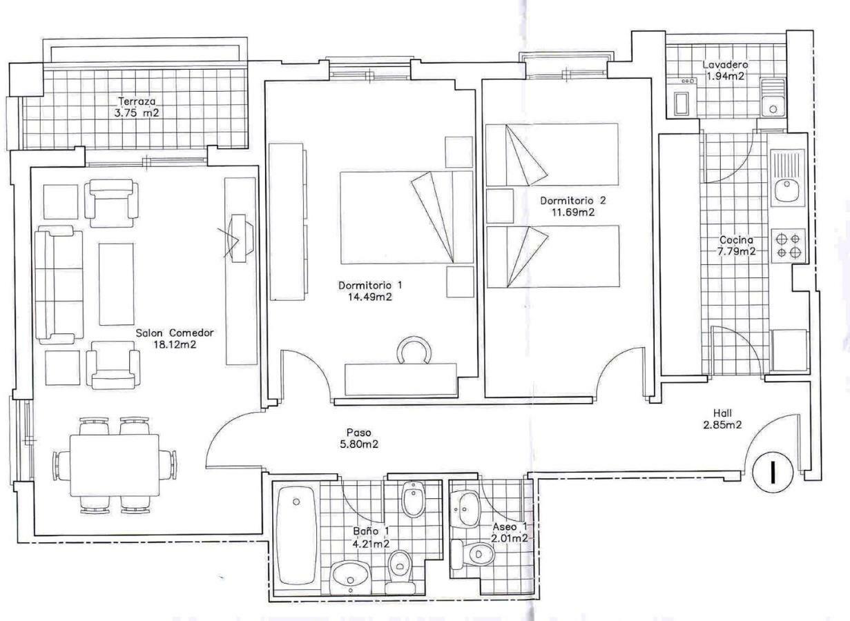 Apartamento 2 Dormitorios En La Mejor Zona De Roquetas Roquetas de Mar Bagian luar foto
